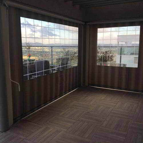 סוכך מסך - מבט פנימי